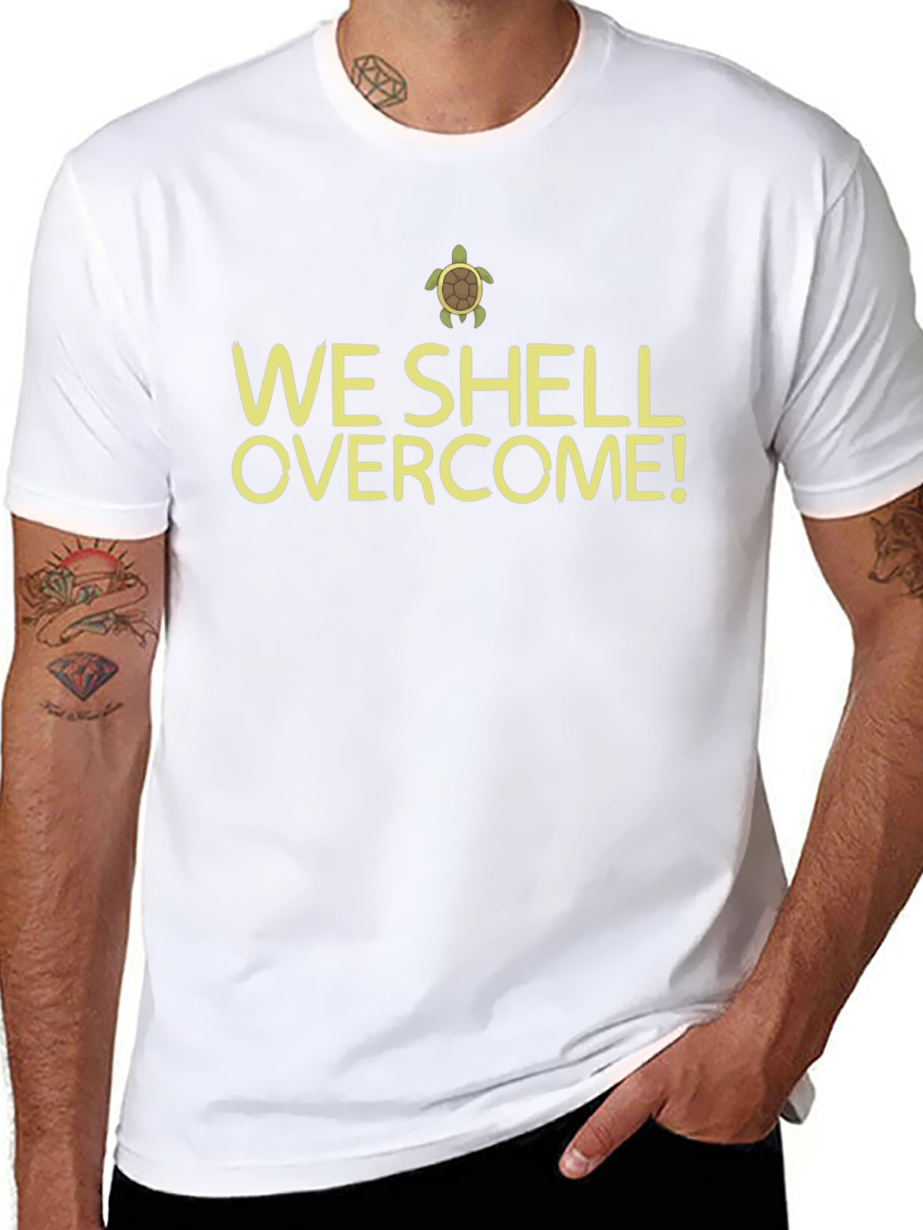 We Shell Overcome T-Shirt - Turtle Power