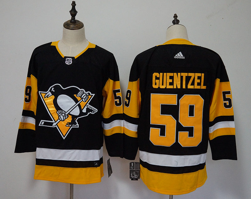 Men's Pittsburgh Penguins Jake Guentzel #59 Black Player Jerseys