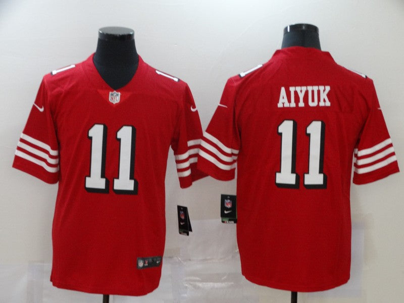 Men's San Francisco 49ers Brandon Aiyuk #11 Red Game Player Jerseys