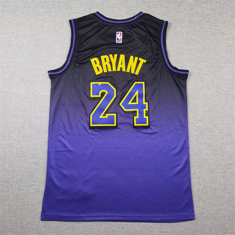 Men's Los Angeles Lakers Kobe Bryant #24 Purple 2024/25 Swingman Jerseys - City Edition