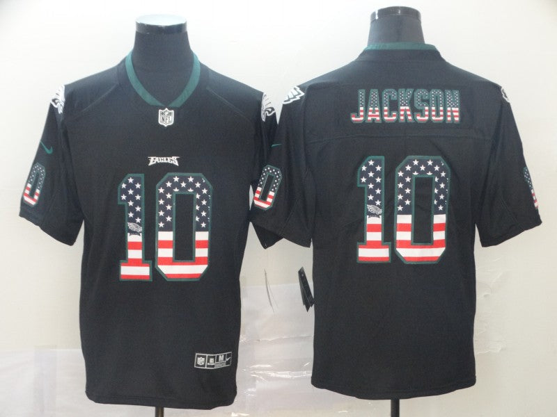 Men's Philadelphia Eagles Desean Jackson #10 Black Player Game Jerseys