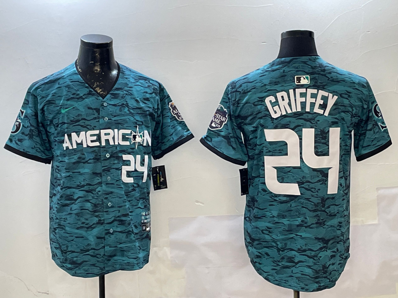 Men's American League Ken Griffey Jr. #24 Teal 2023 MLB All-Star Game Limited Player Jerseys