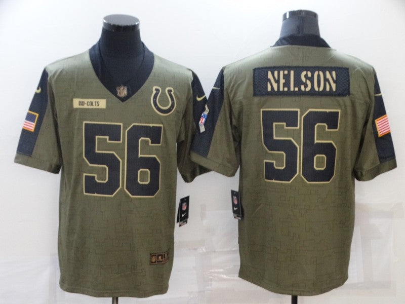 Men's Indianapolis Colts Quenton Nelson #56 Brown Alternate Game Jerseys