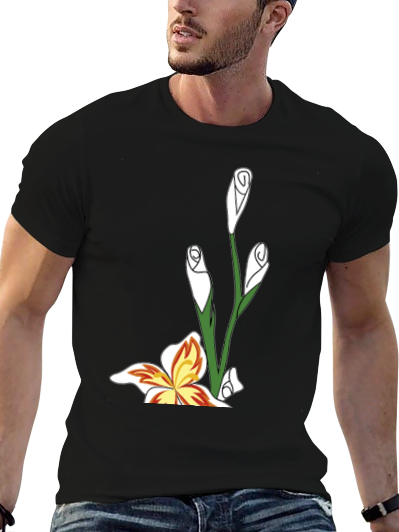 Floral Butterfly Graphic Tee - Stylish and Unique
