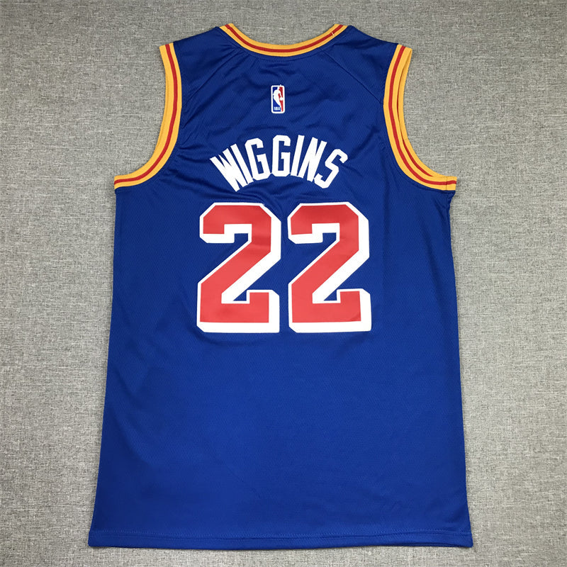 Men's Golden State Warriors Andrew Wiggins #22 Blue Swingman Jerseys