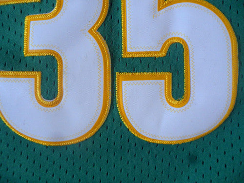 SuperSonics No. 35 Durant Green Retro Fan Edition New Fabric Jersey