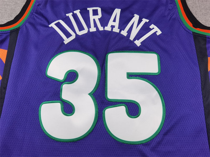 Men's Phoenix Suns Kevin Durant #35 Purple 2024/25 Swingman Player Jerseys - City Edition