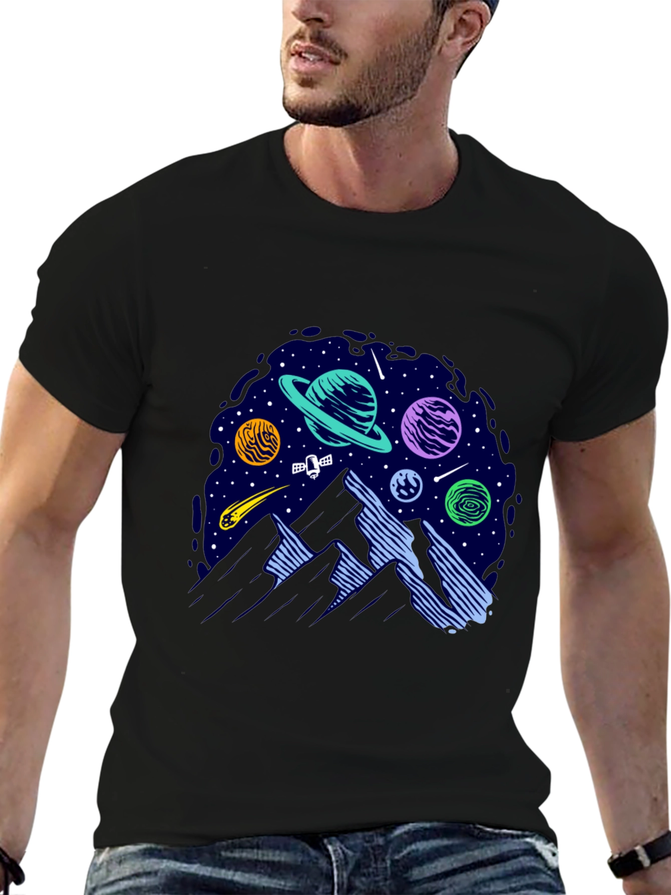 Space Mountain Graphic T-Shirt