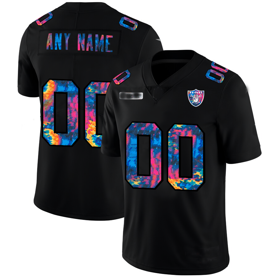 Custom1 Las Vegas Raiders Multi-Color Black 2020 Crucial Catch Vapor Untouchable Limited Jerseys Stitched American Football Jerseys