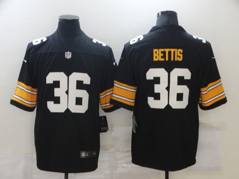 Men's Pittsburgh Steelers Jerome Bettis #36 Black Player Game Jerseys