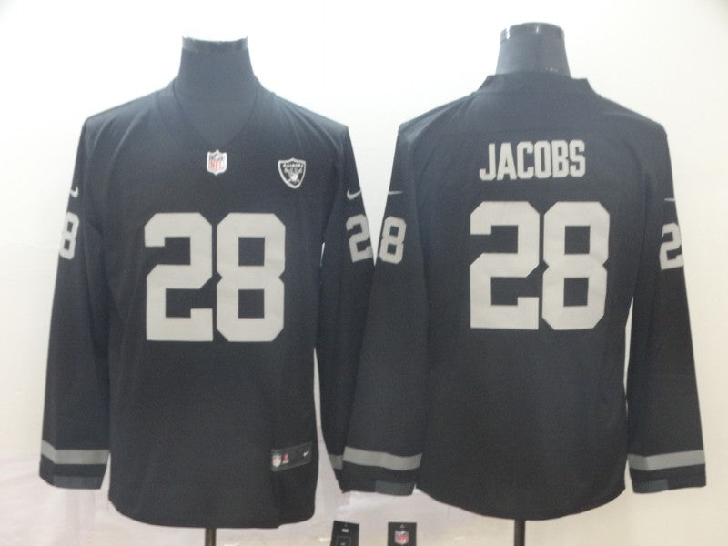 Men's Las Vegas Raiders #28 Josh Jacobs Black Alternate Game Jerseys