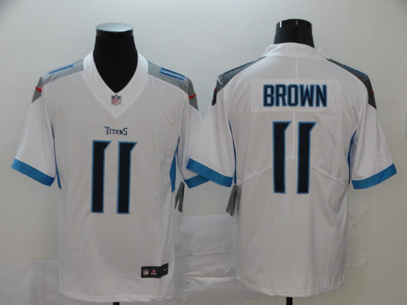 Men's Tennessee Titans A.J. Brown #11 White Game Jerseys