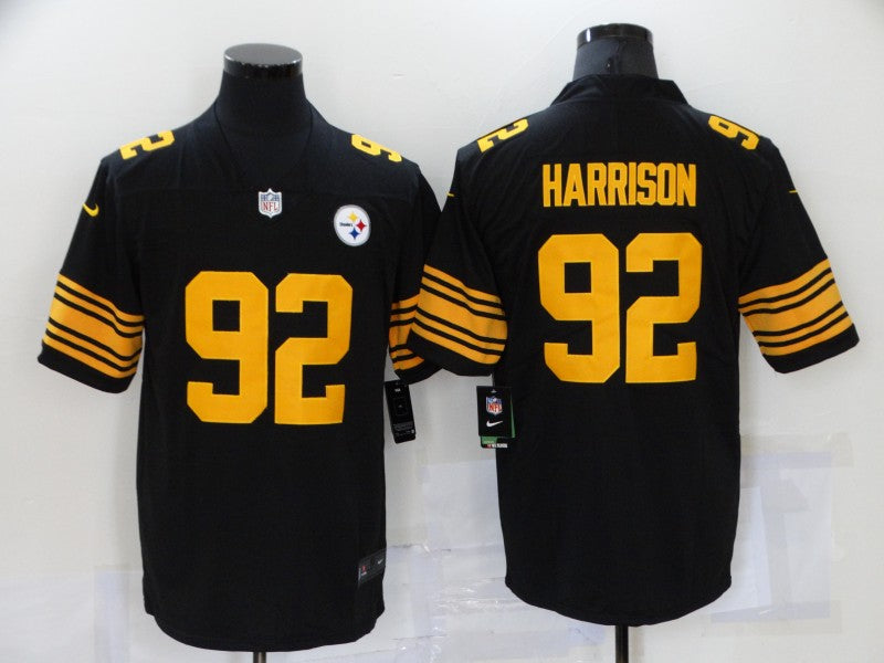 Men's Pittsburgh Steelers James Harrison #92 Black Alternate Legend Jerseys