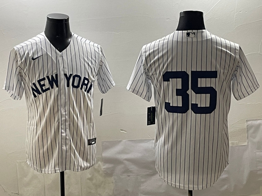 Men's New York Yankees Cody Bellinger #35 White Replica Player Jerseys