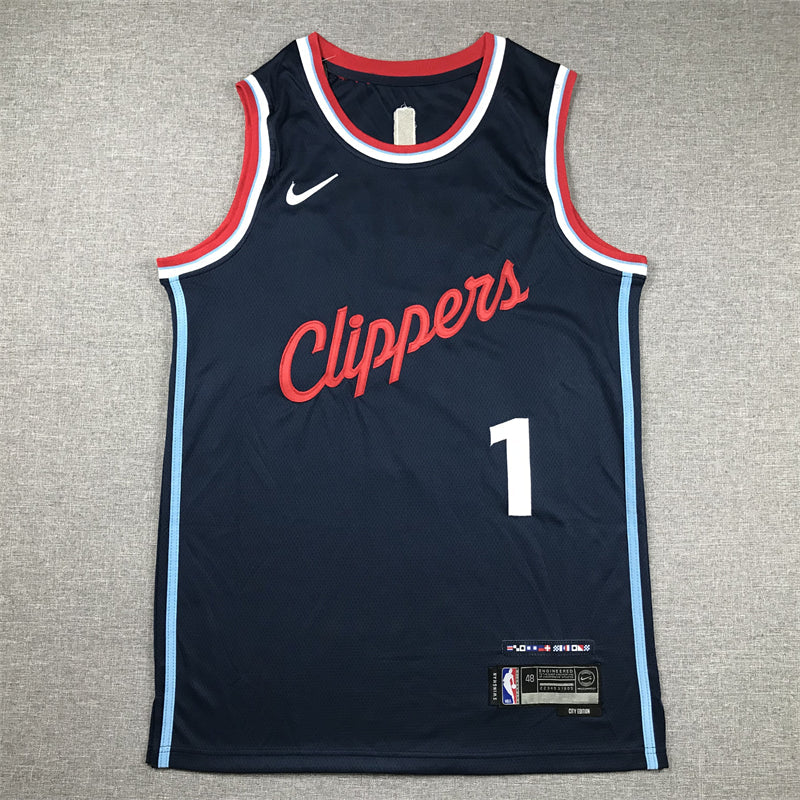 Men's LA Clippers James Harden #1 Navy Swingman Player Jerseys