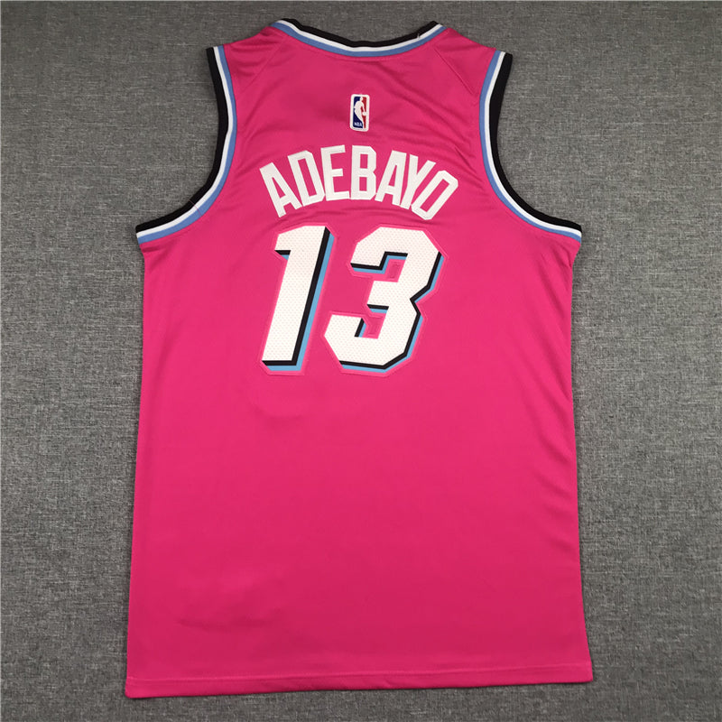 Men's Miami Heat Bam Adebayo #13 Pink Swingman Player Jerseys