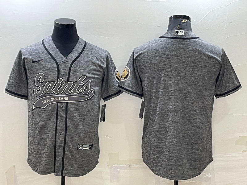 Men's New Orleans Saints Gray Blank Jerseys