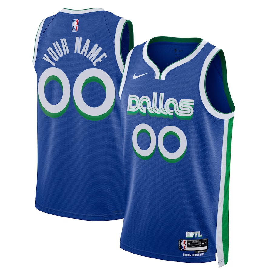 Men's Dallas Mavericks Blue 2022/23 Swingman Custom Jerseys - City Edition