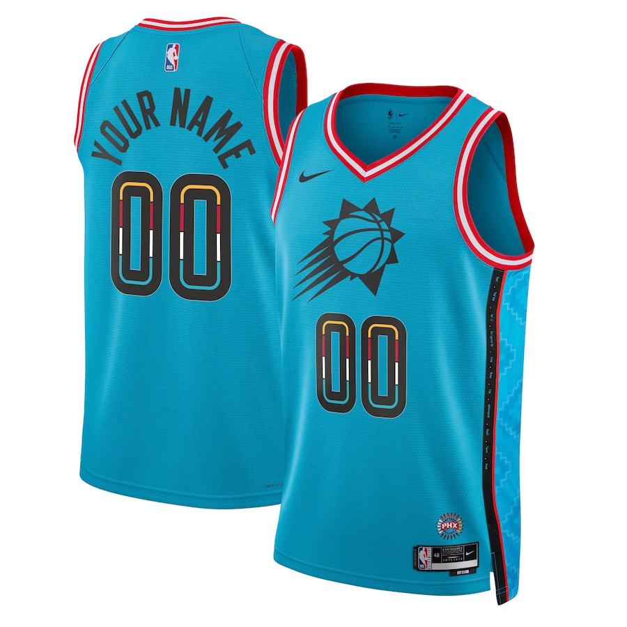 Men's Phoenix Suns Turquoise 2022/23 Swingman Custom Jerseys - City Edition