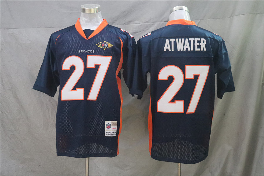 Men's Denver Broncos Steve Atwater Mitchell & Ness Navy Legacy Replica Jerseys