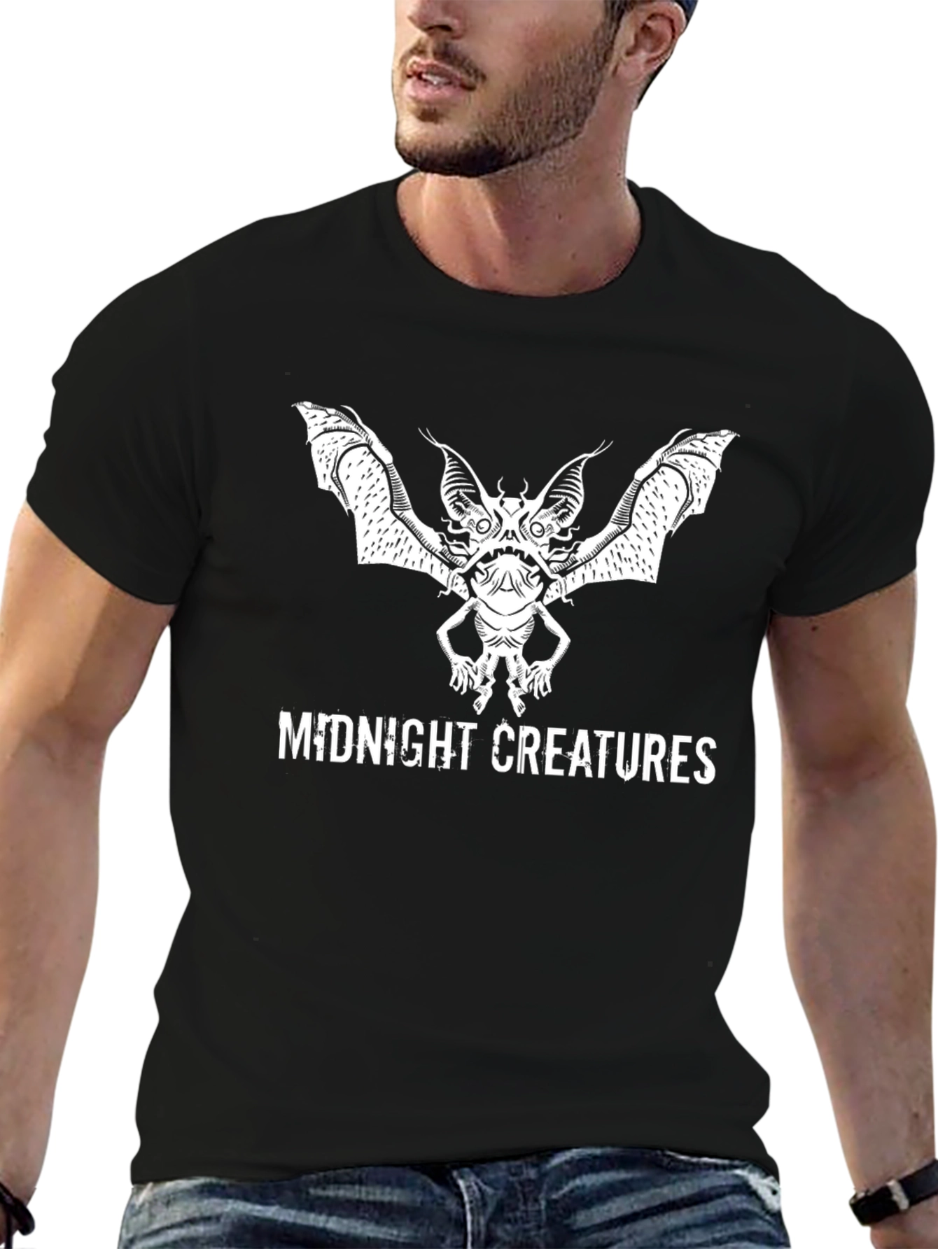 Midnight Creatures Graphic Tee - Black