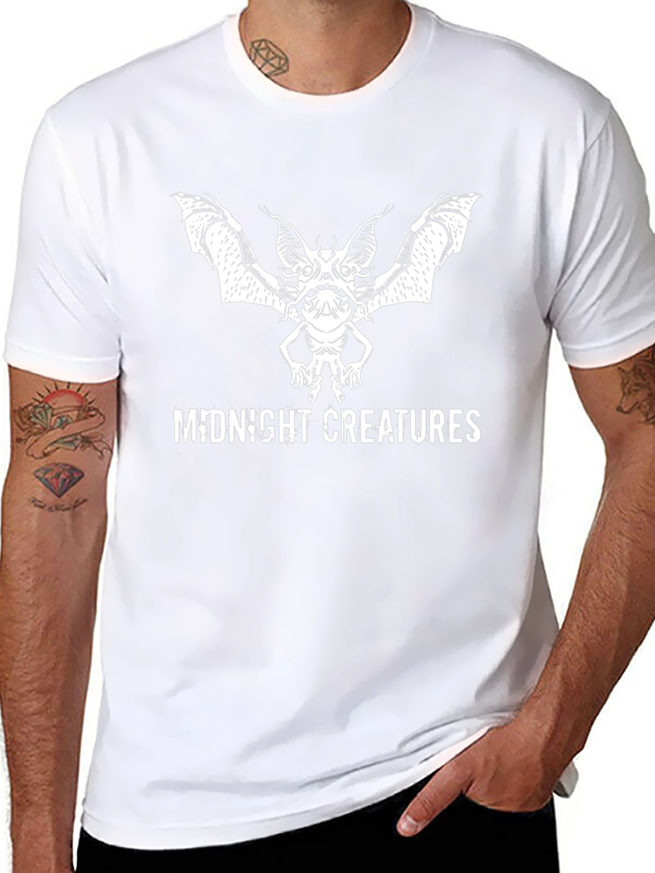Midnight Creatures Graphic Tee - Black