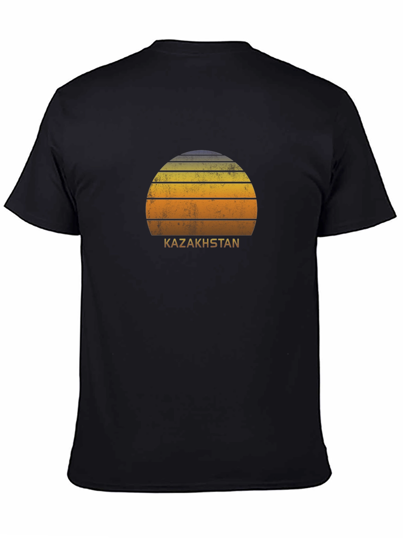 Kazakhstan Retro Sunset T-Shirt