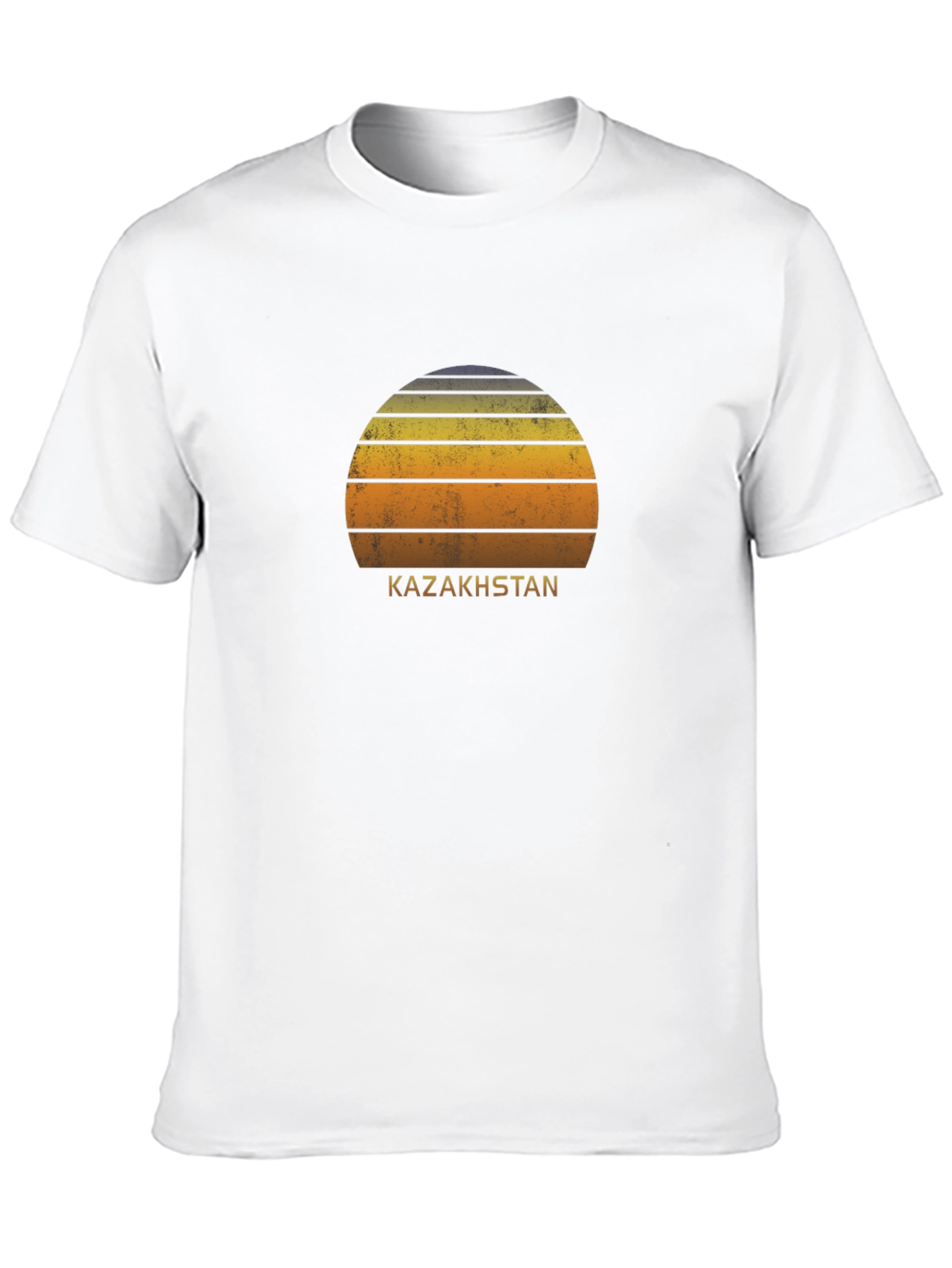 Kazakhstan Retro Sunset T-Shirt