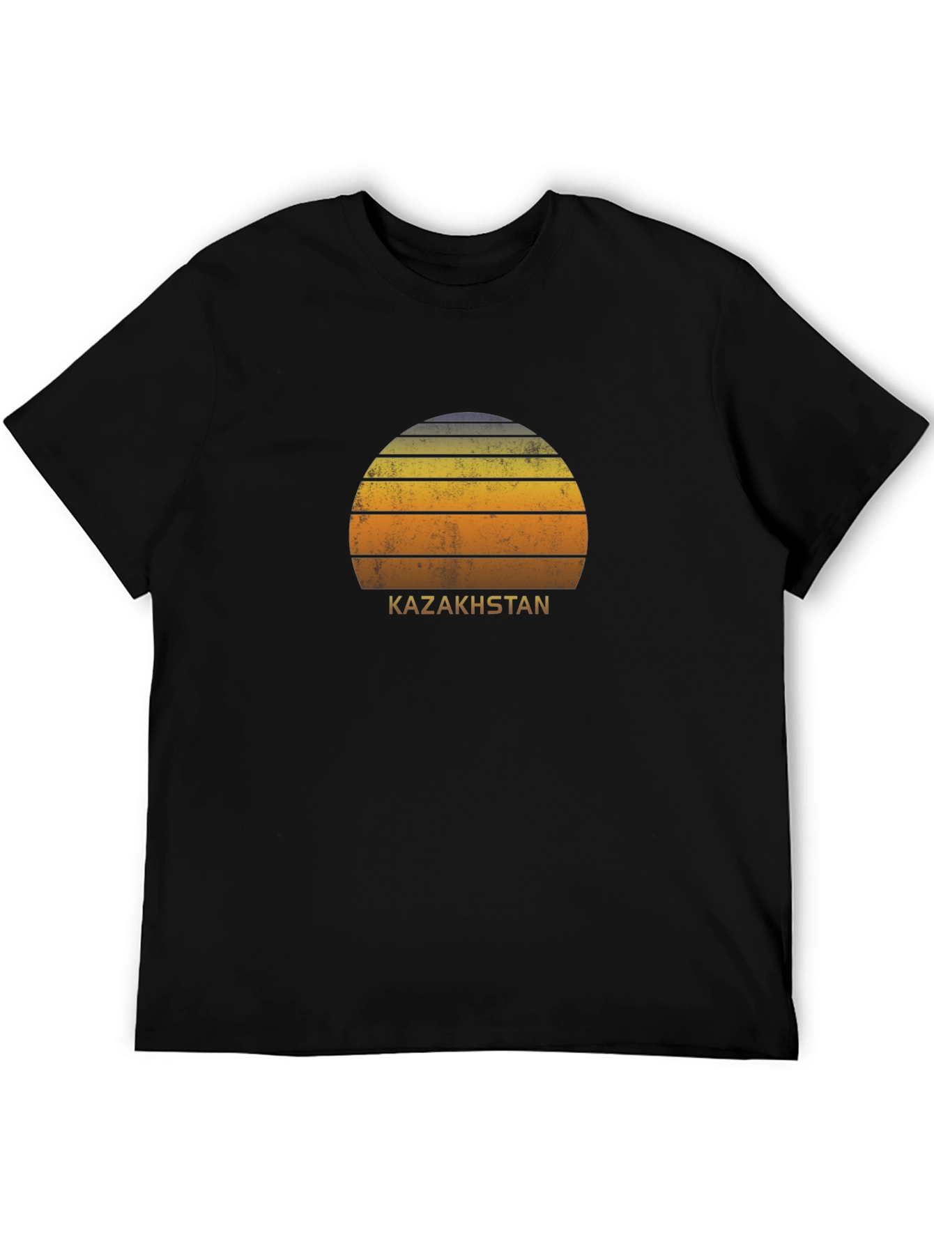 Kazakhstan Retro Sunset T-Shirt