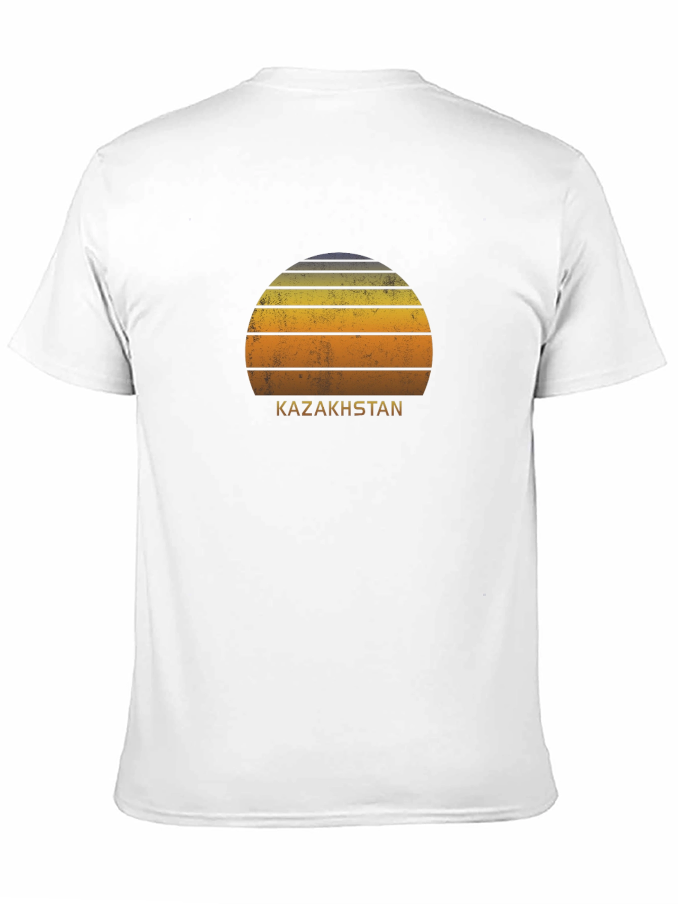 Kazakhstan Retro Sunset T-Shirt
