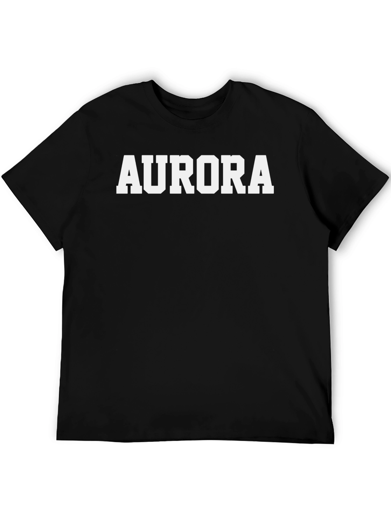 Aurora Graphic Tee - Classic Black Cotton T-Shirt
