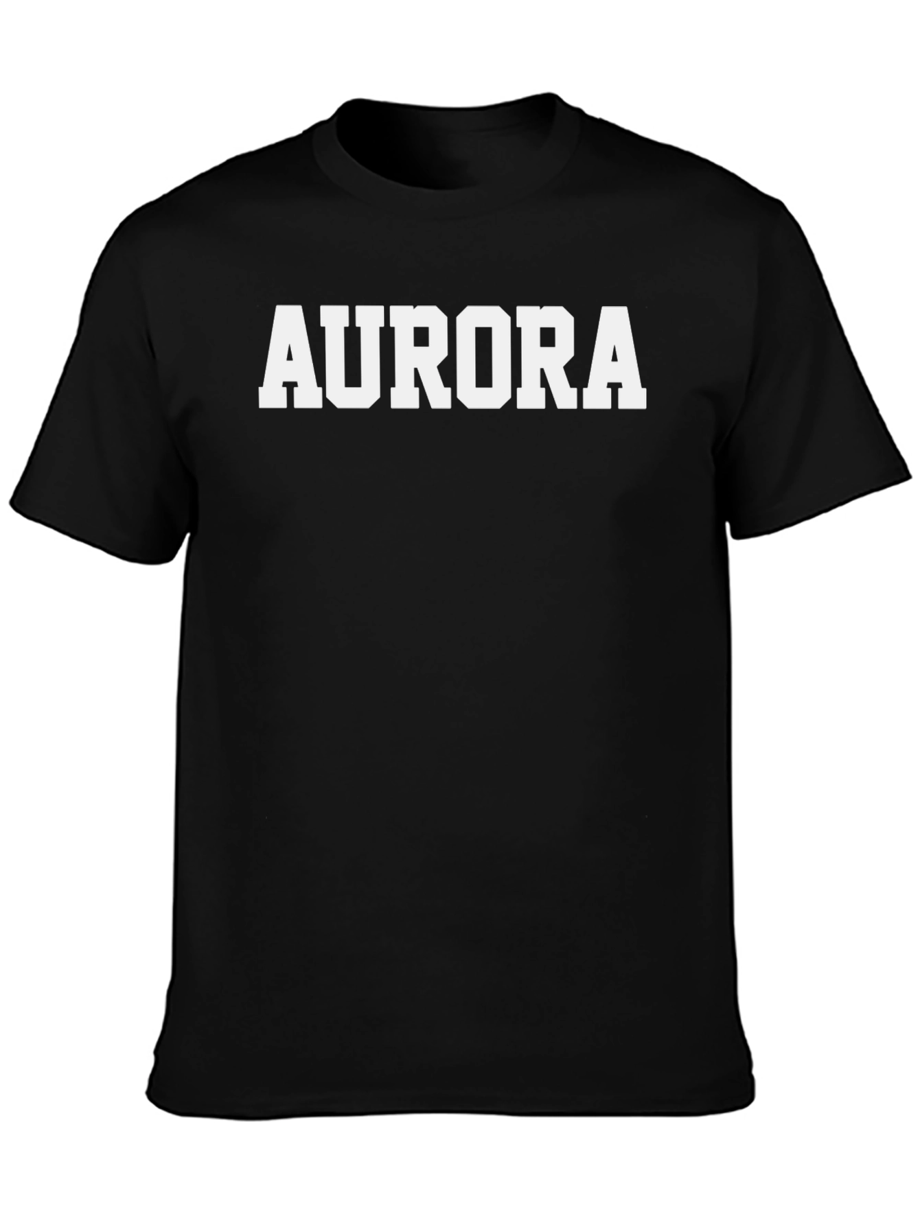 Aurora Graphic Tee - Classic Black Cotton T-Shirt