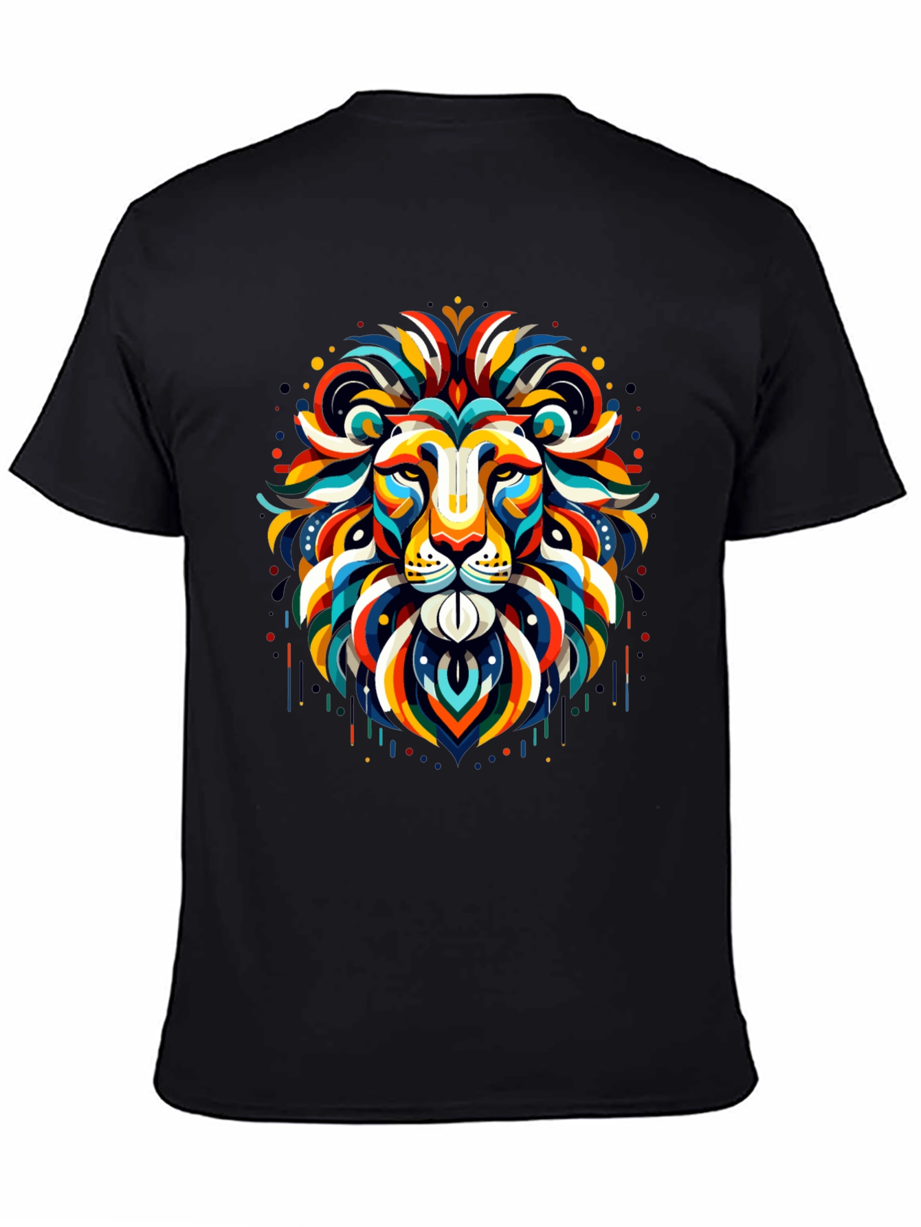 Vibrant Lion Graphic Tee - Bold Statement Shirt