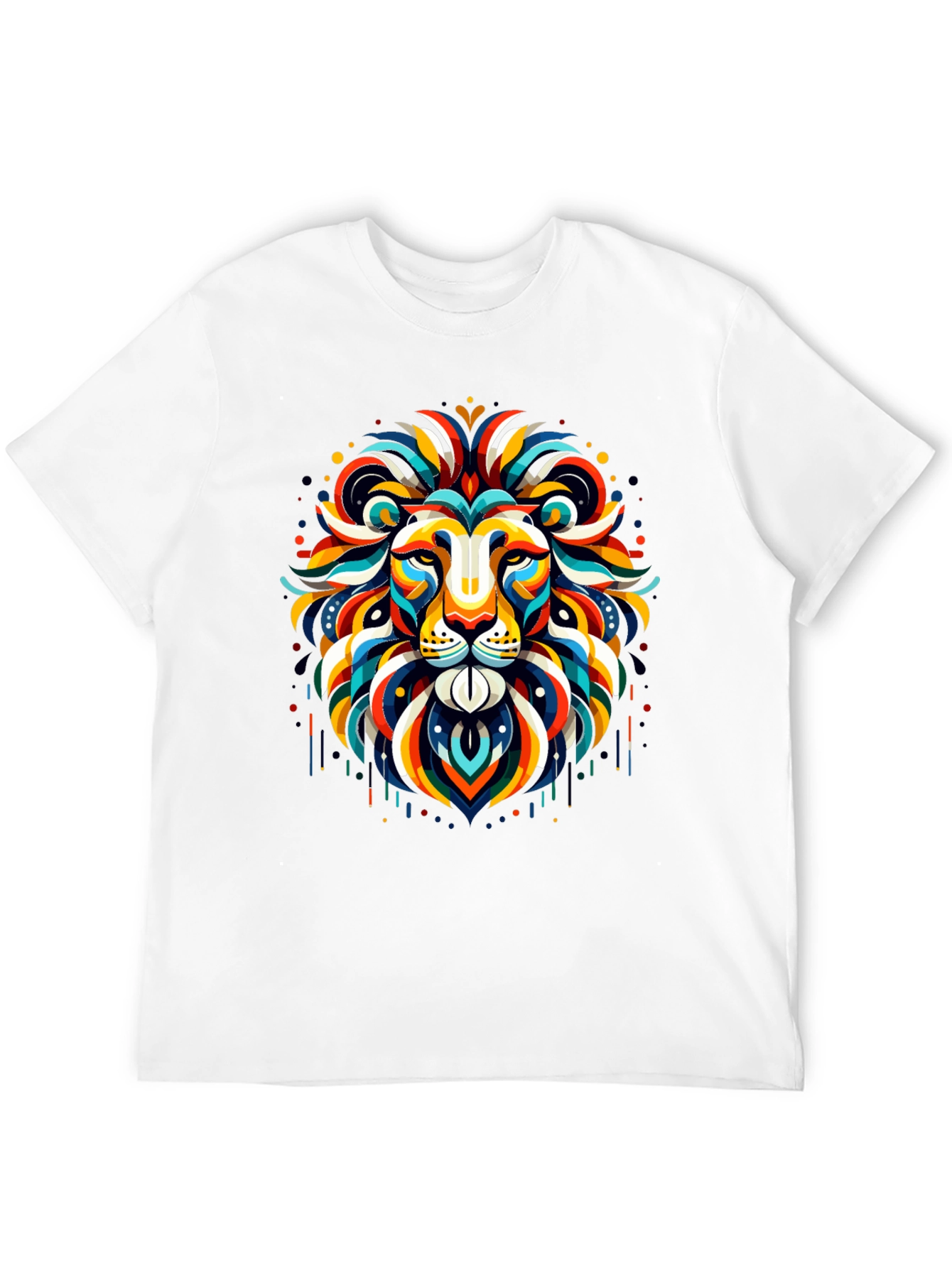 Vibrant Lion Graphic Tee - Bold Statement Shirt