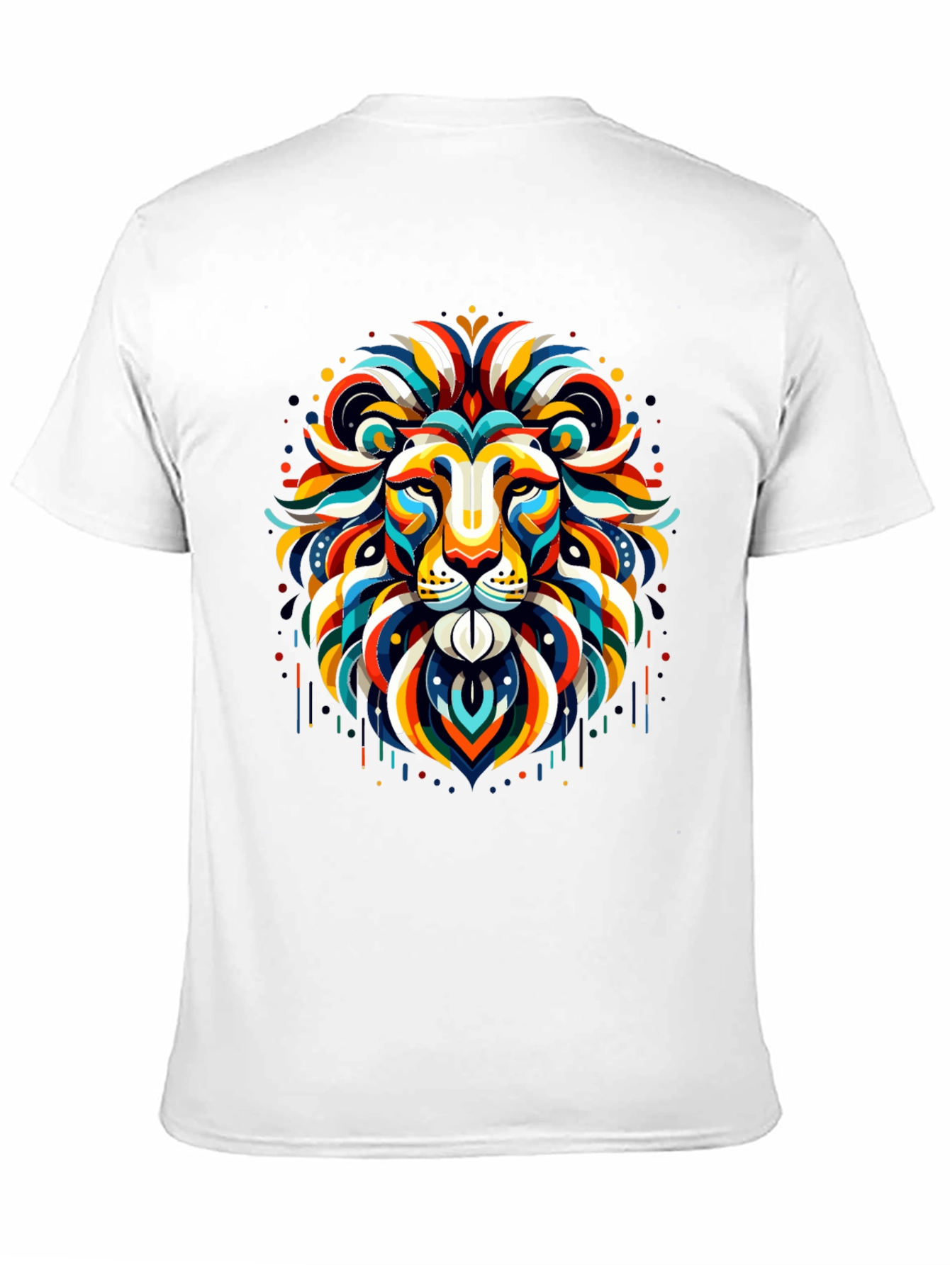 Vibrant Lion Graphic Tee - Bold Statement Shirt