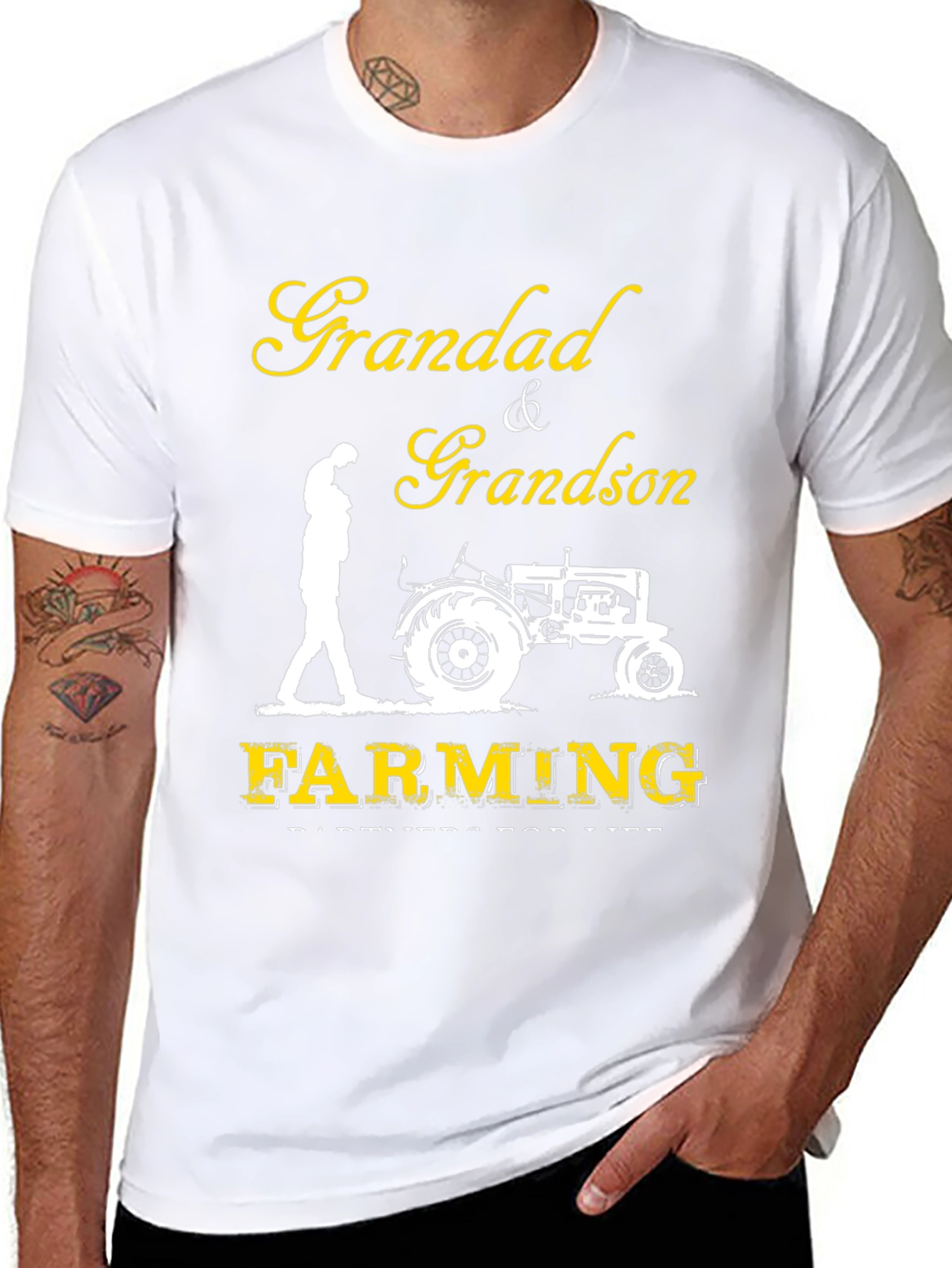 Grandad & Grandson Farming T-Shirt