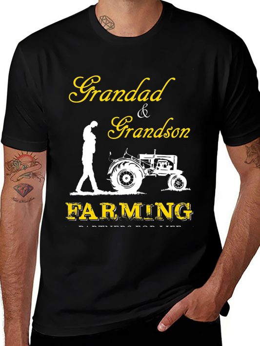 Grandad & Grandson Farming T-Shirt