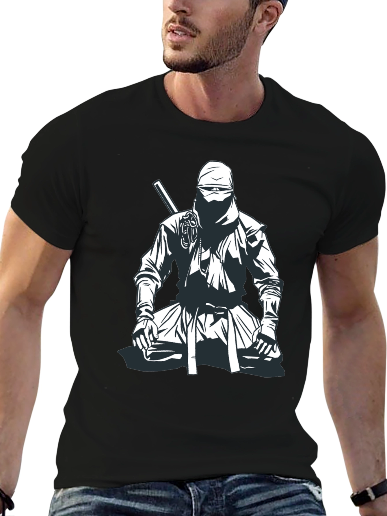 Ninja Warrior Graphic Tee - Black T-Shirt