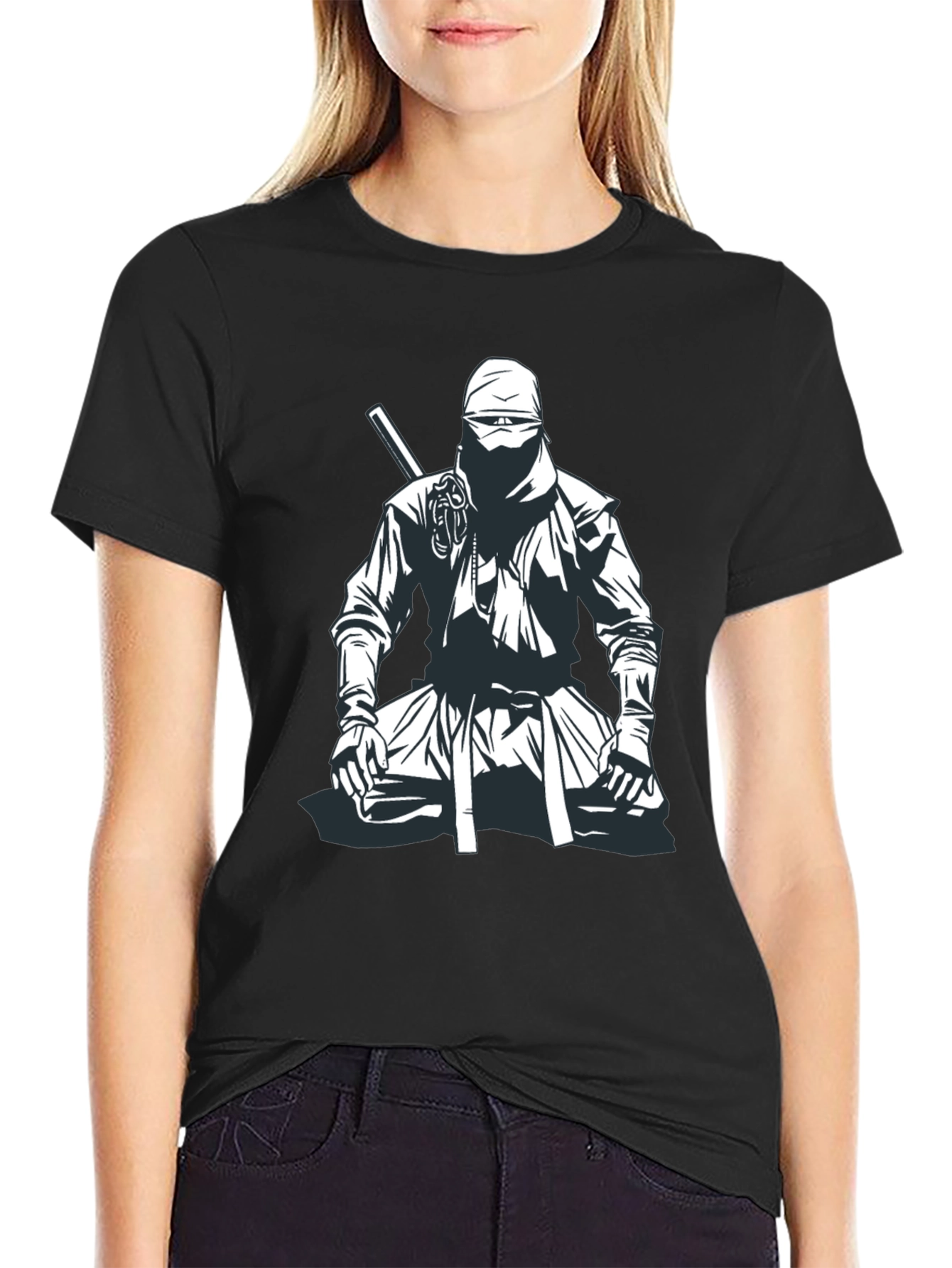 Ninja Warrior Graphic Tee - Black T-Shirt