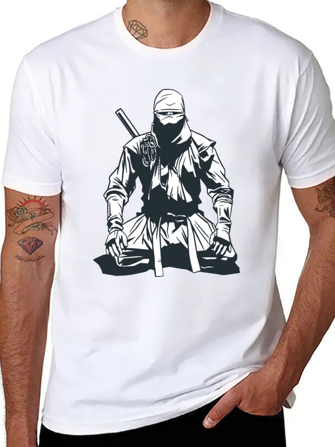 Ninja Warrior Graphic Tee - Black T-Shirt
