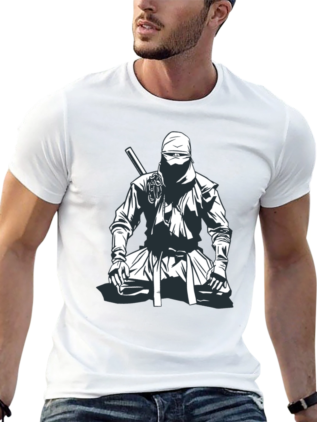 Ninja Warrior Graphic Tee - Black T-Shirt