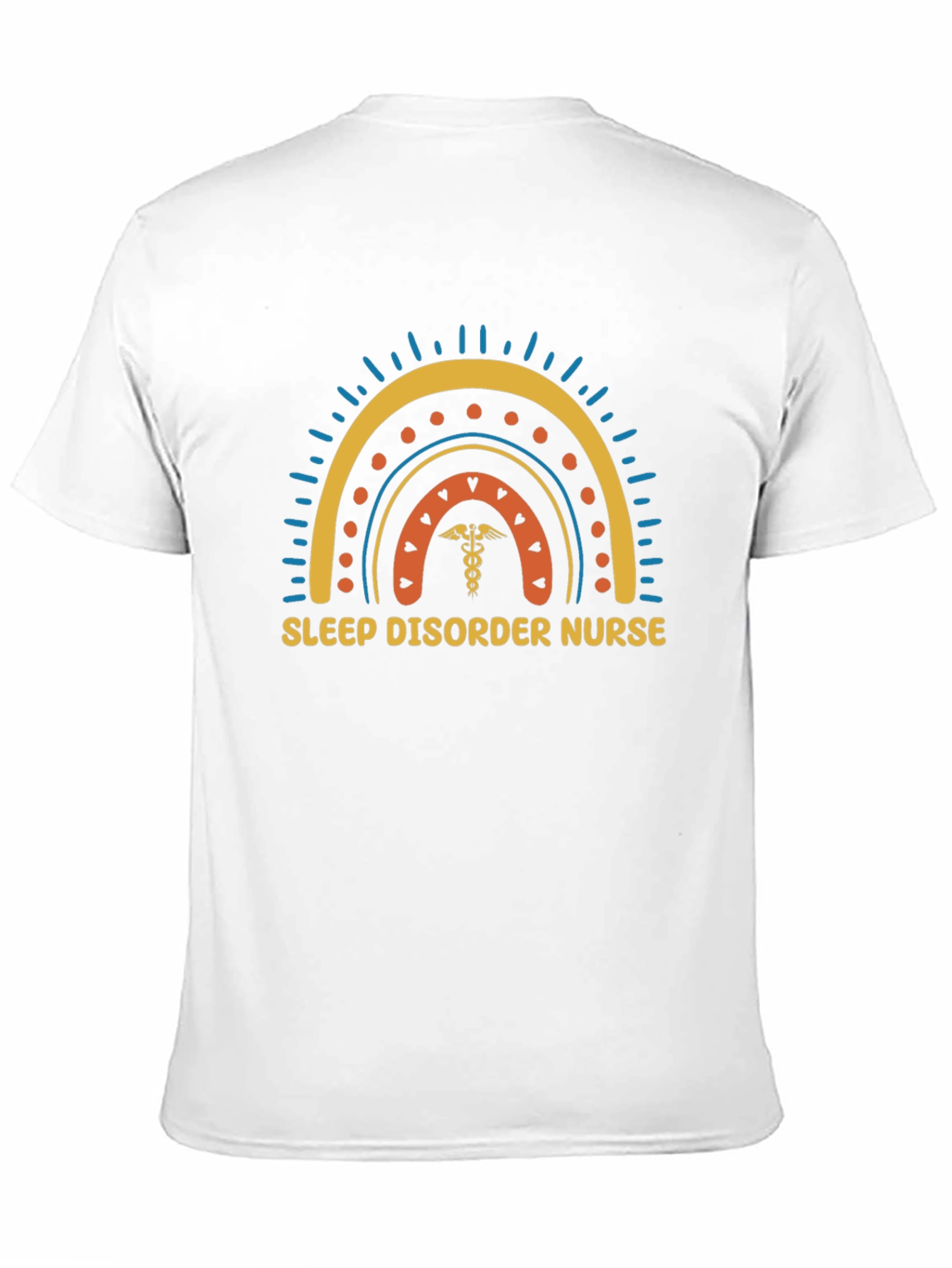 Sleep Disorder Nurse Rainbow Graphic T-Shirt