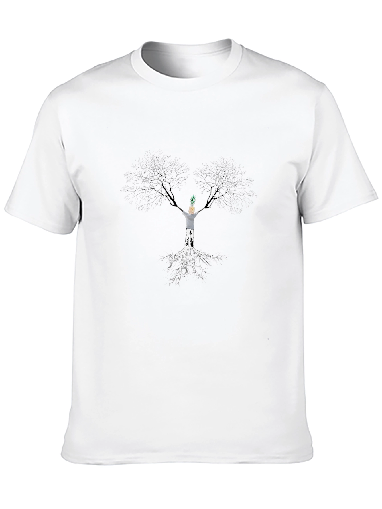 Pineapple Head Tree Roots T-Shirt