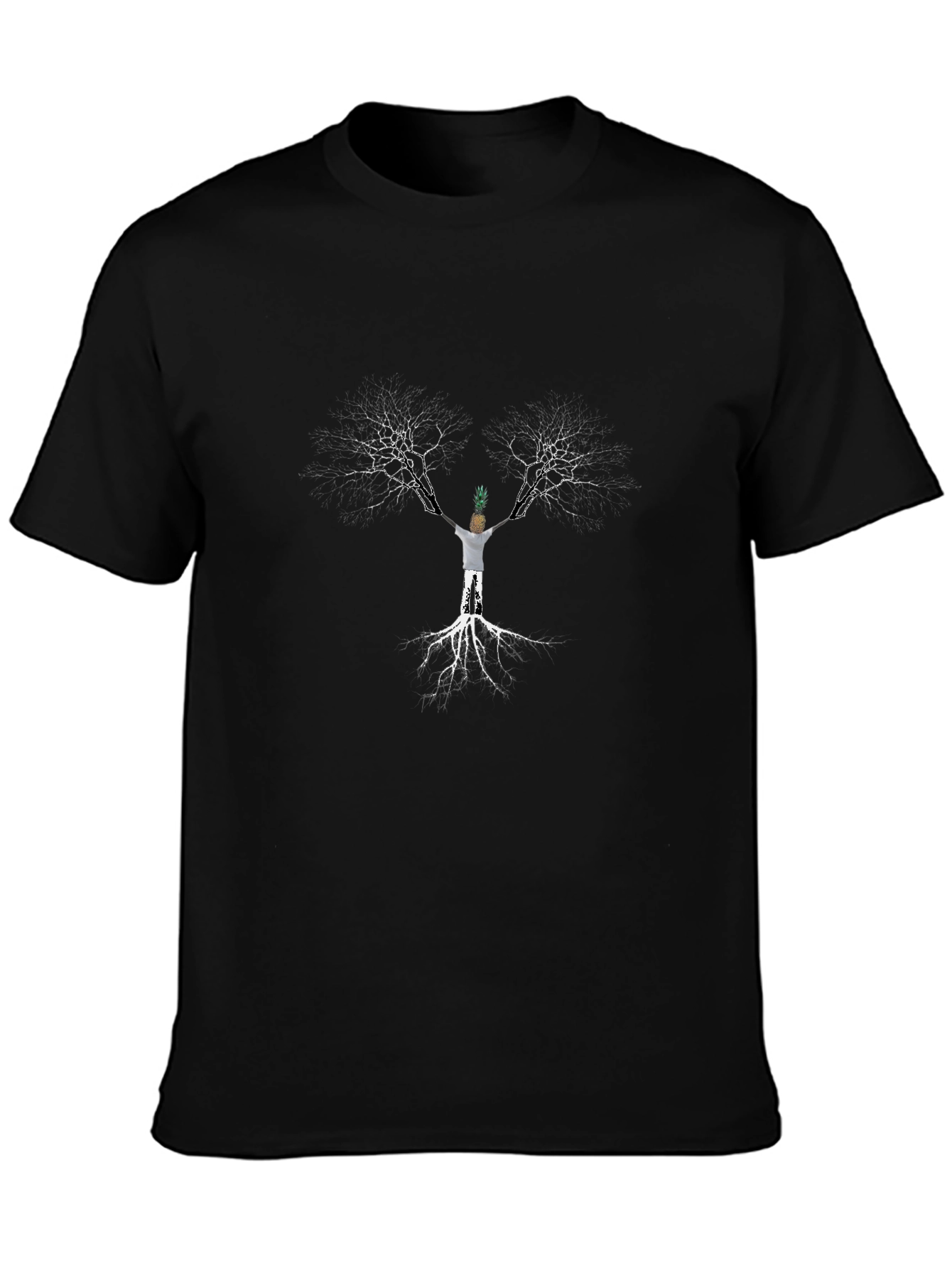 Pineapple Head Tree Roots T-Shirt