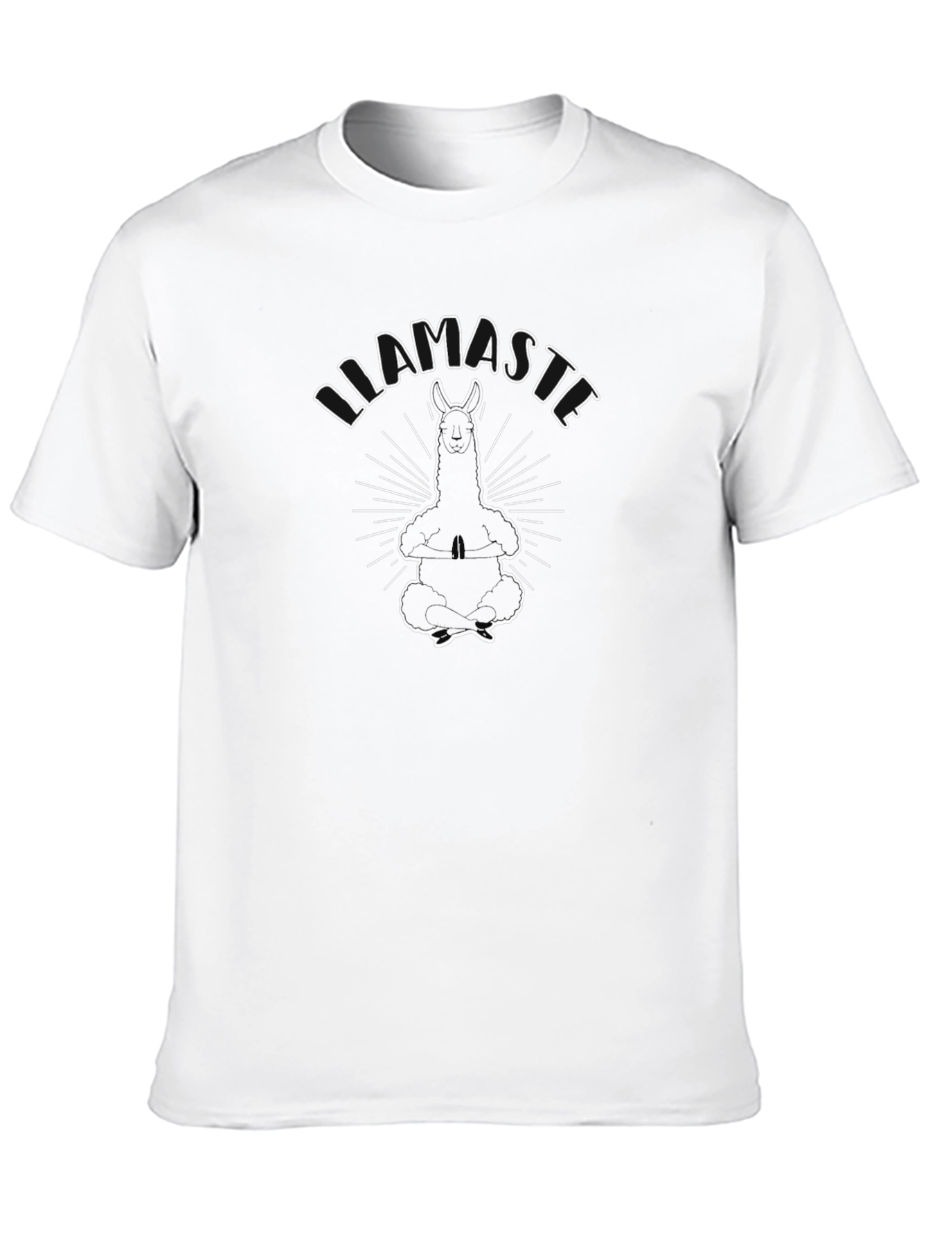 Llamaste Yoga T-Shirt - Funny Meditating Llama Tee