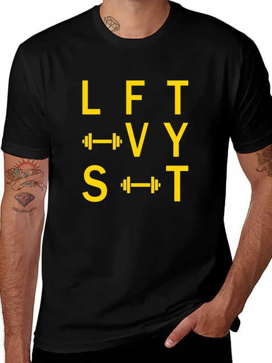 Lift Heavy S*** Black Graphic Tee