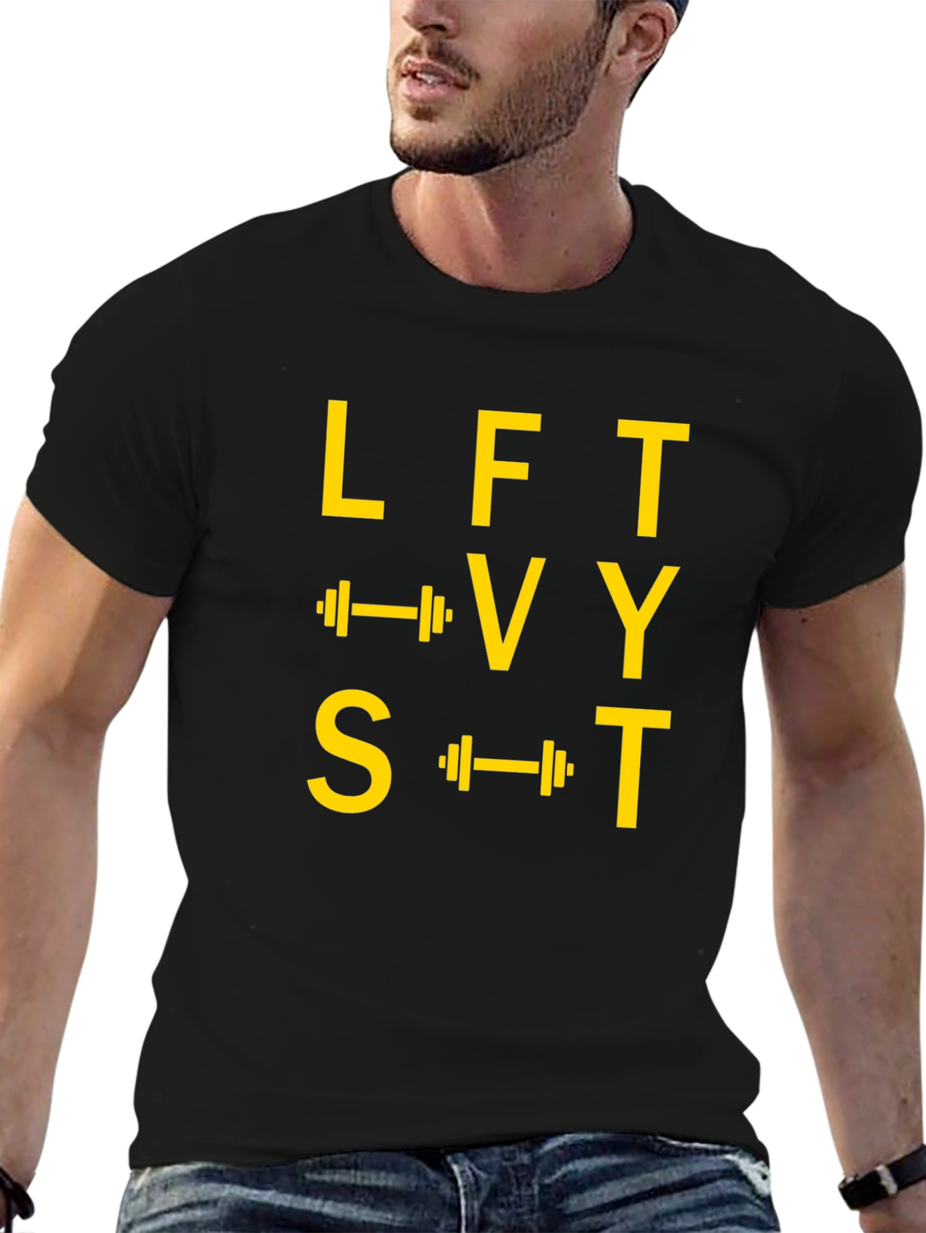 Lift Heavy S*** Black Graphic Tee