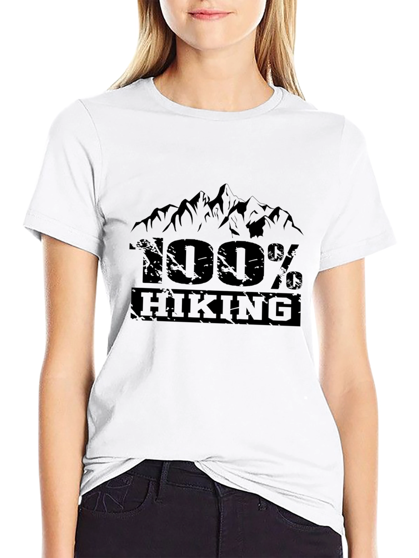 100% Hiking Graphic Tee - Black