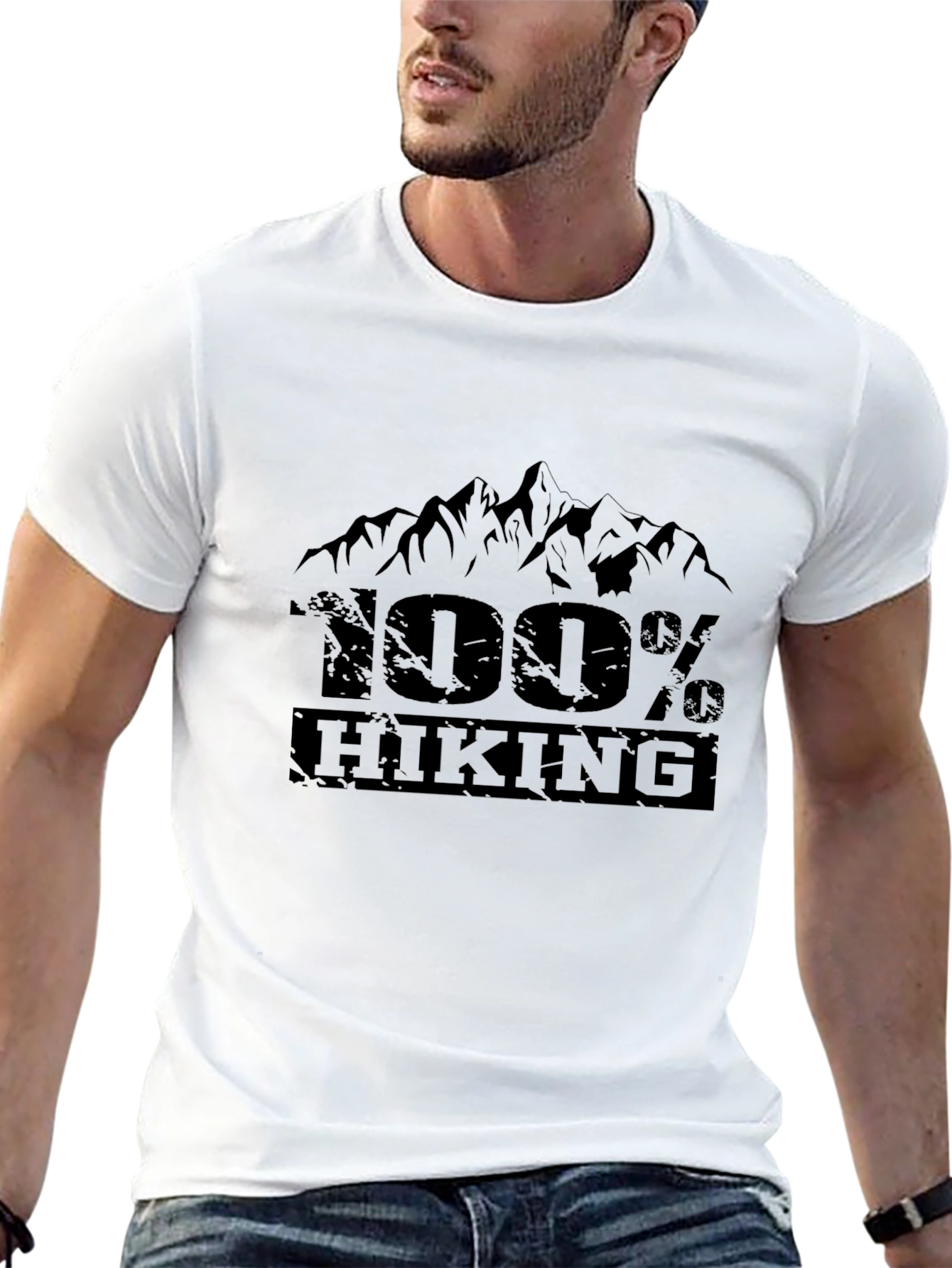 100% Hiking Graphic Tee - Black