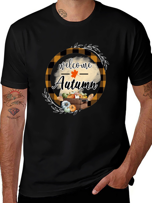 Welcome Autumn Graphic Tee - Fall Harvest